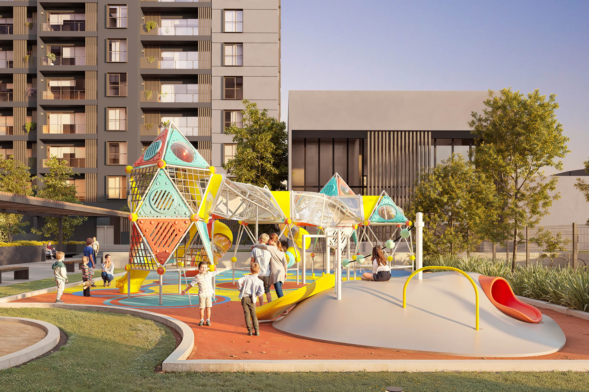 xentric, zibatá, querétaro, proyecto, wolstrat, plaza, comercial